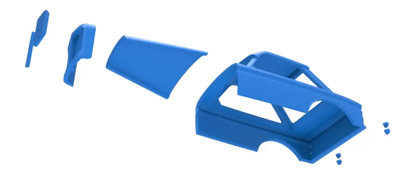 Shell of New Zealand Vintage Stock car Scale 1:25 - Model preview 16