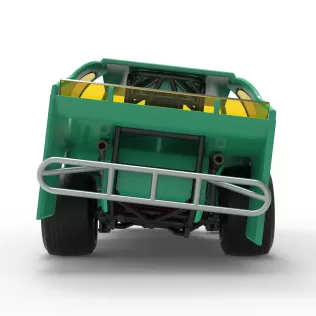 Northeast Dirt Modified stock car while turning V2 Scale 1:25 - Model thumbnail 16