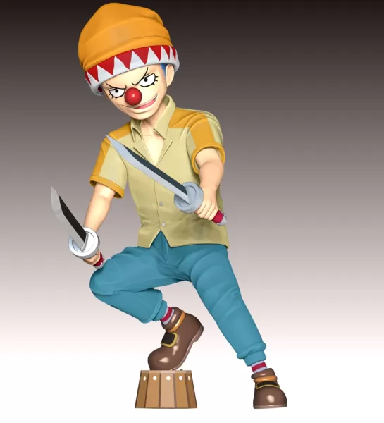 Young Buggy - One Piece - Model preview 8