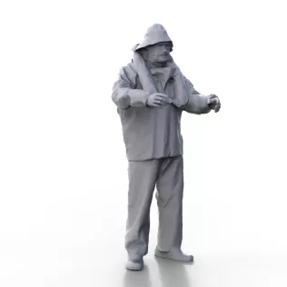 Figure for ship model fishing boat