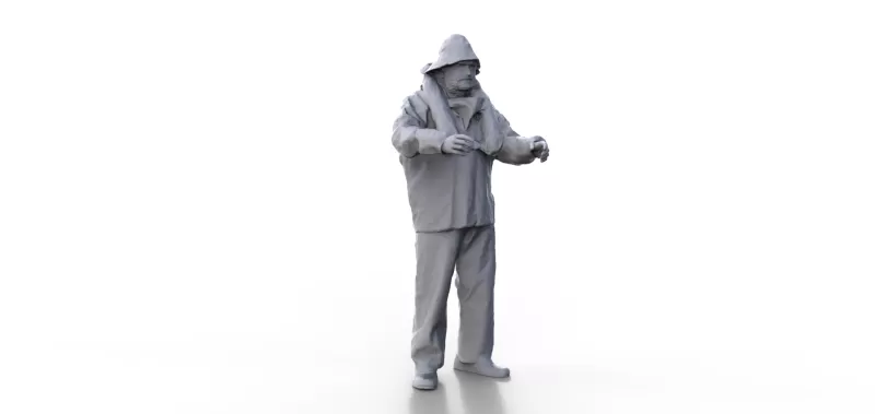 Figure for ship model fishing boat - Model preview 1