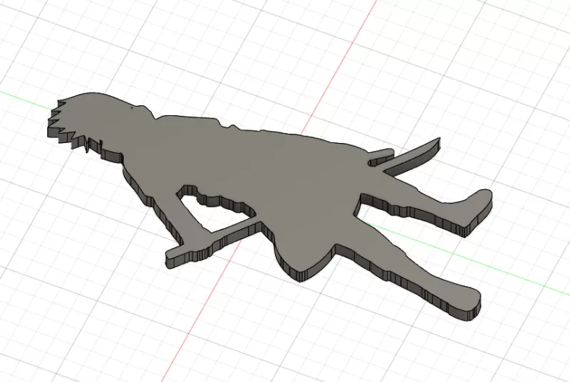 Silhouette Sasuke - Naruto Wall Art - Model preview 2