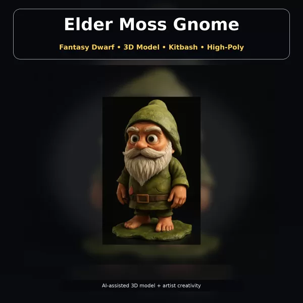 Fantasy Character Pack – Cute High-Poly Kitbash Creatures - Model preview 10