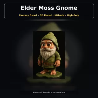 Fantasy Character Pack – Cute High-Poly Kitbash Creatures - Model thumbnail 10