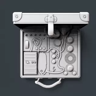 Military Suitcase Radio #RoZ - Model thumbnail 5