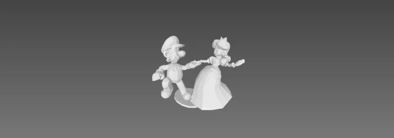 Daisy and Luigi - Model preview 1