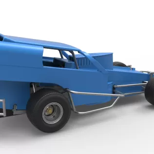 Vintage Dirt Modified stock car Version 2 Scale 1:25 - Model thumbnail 20