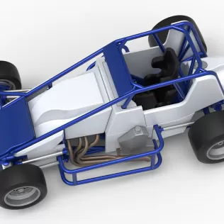 Pavement Silver Crown Car Scale 1:25 - Model thumbnail 4