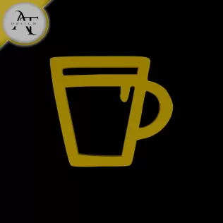 Simple Coffee Cup Symbol - 2D Art