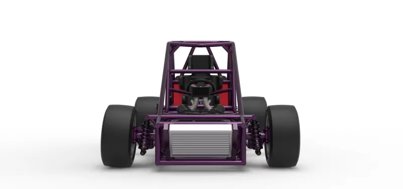 Experimental Pavement Silver Crown Car Base Version 2 Scale 1:25 - Model preview 7