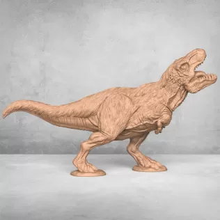 Trex Dinosaur Statue - Model thumbnail 3