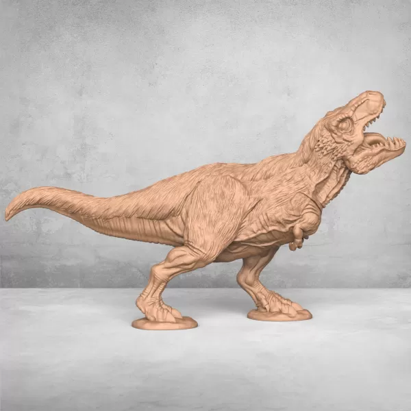 Trex Dinosaur Statue - Model preview 3