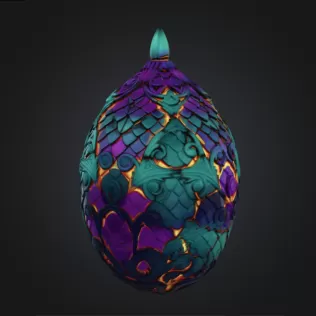 Mystical Dragon Egg - Model thumbnail 2