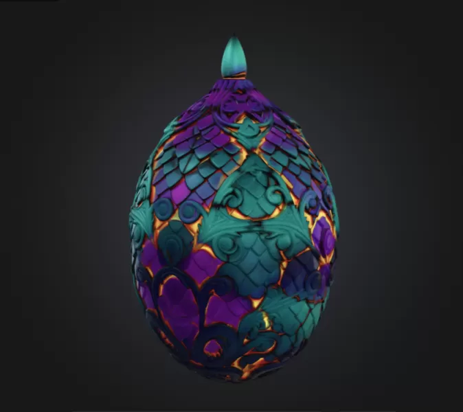 Mystical Dragon Egg - Model preview 2