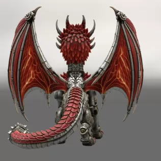 Mechanical Inferno Dragon STL File for 3D Print - Model thumbnail 9