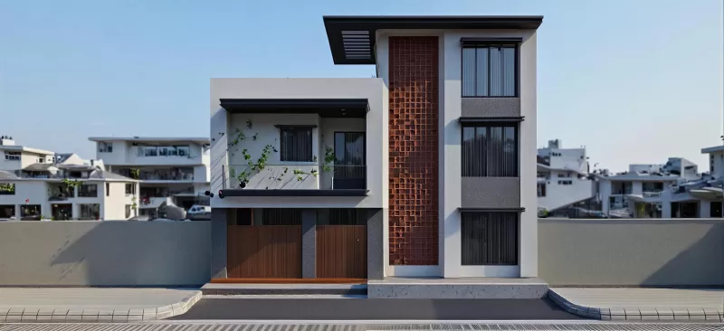 RESIDENTIAL 3D EXTERIOR FACADE - Model preview 7