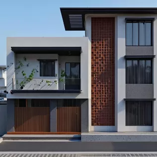 RESIDENTIAL 3D EXTERIOR FACADE - Model thumbnail 7