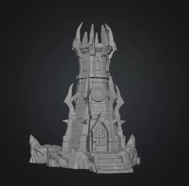 Shadowspire Arcane Tower STL File for 3D Print - Model preview 15