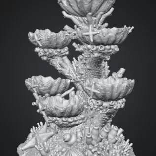 Colorful Coral Reef Tree Organizer STL File for 3D Print - Model thumbnail 14