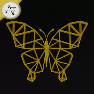 Butterfly - Geometric - 2D Wall Art Decor