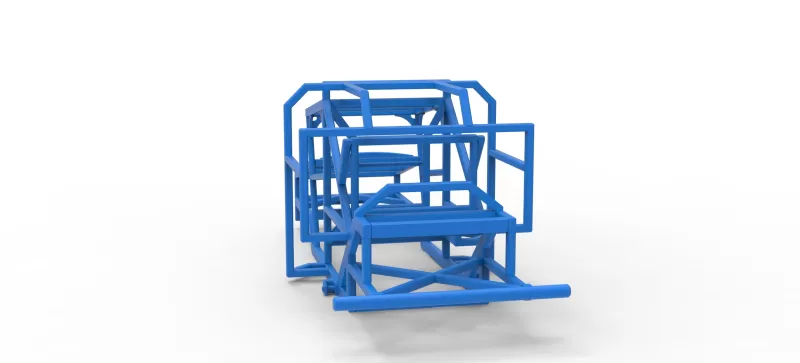 Frame of Racing Combine Harvester Scale 1:25 - Model preview 10