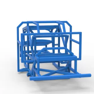 Frame of Racing Combine Harvester Scale 1:25 - Model thumbnail 10