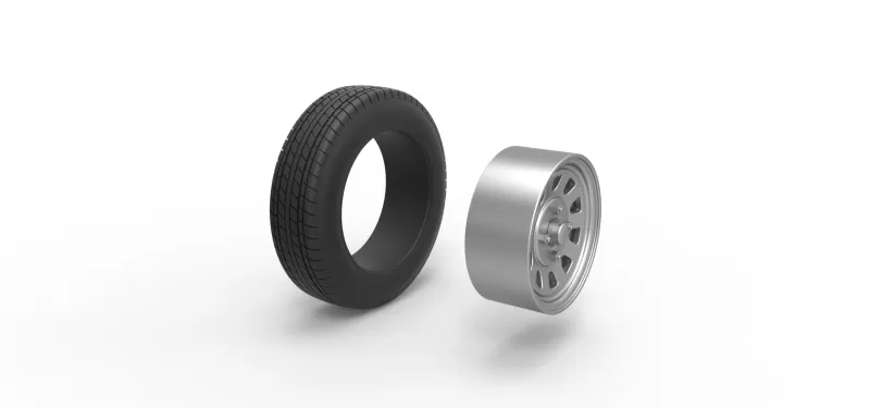 Wheel of New Zealand Ministock car Scale 1:25 - Model preview 10