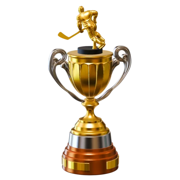Trophy Hockey Champion Premium – 3D Printable Model - Model preview 5