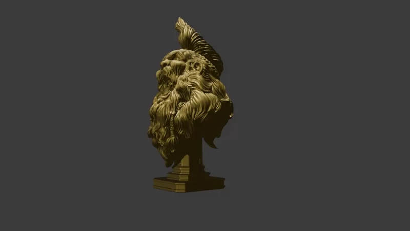 Old Man yell - Model preview 4