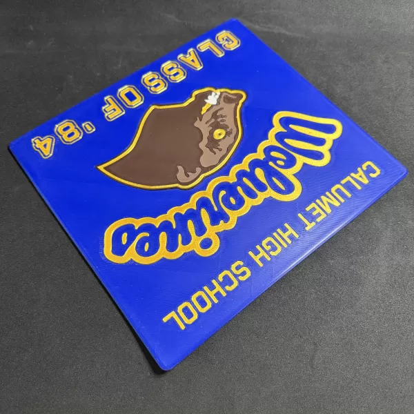 Red Dawn "Wolverines" Wall Plaque - Model preview 4