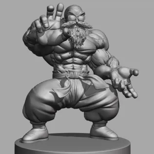 Master Roshi full Power - Model thumbnail 5