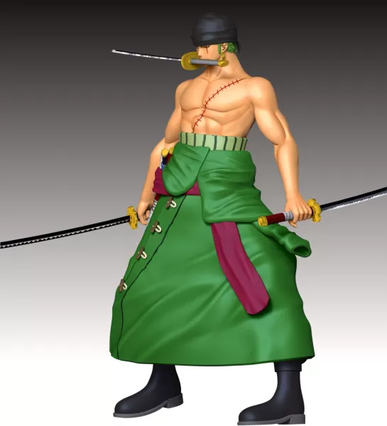 Zoro One Piece Fan Art - Model preview 5