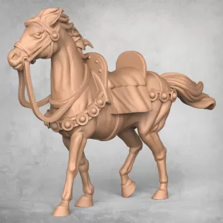 Medieval Warrior Horse