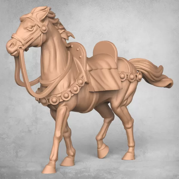 Medieval Warrior Horse - Model preview 1