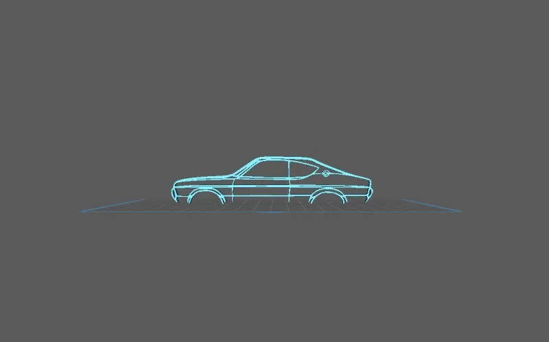 Mazda - RX4 1974 Wall Art - Model preview 1