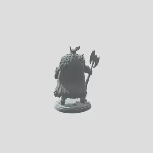 Frostbound Berserker with Battle Axe