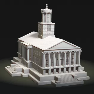 Tennessee State Capitol #RoZ - Model thumbnail 2