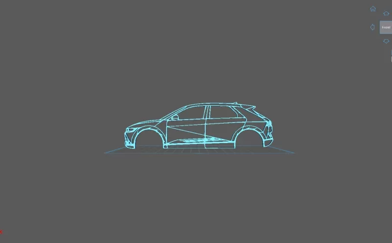 Hyundai - Ioniq 2022 Wall Art - Model preview 1