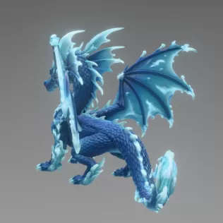 🌊 Frostwave Water Dragon STL File for 3D Print - Model thumbnail 8