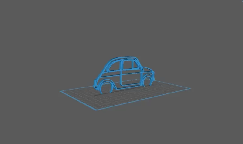 Fiat - 500 Wall Art - Model preview 2