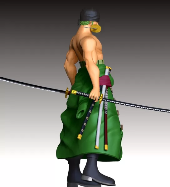 Zoro One Piece Fan Art - Model preview 8