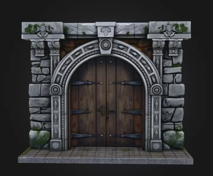 Castle Bridge Door - Model preview 1