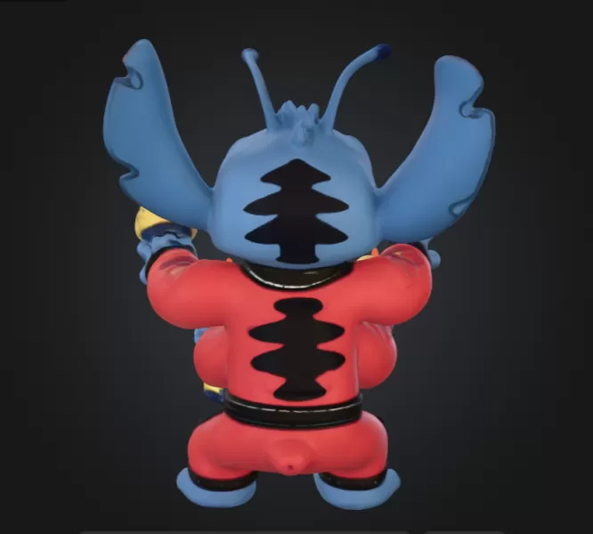 Stitch in Battle Armor - Model preview 3