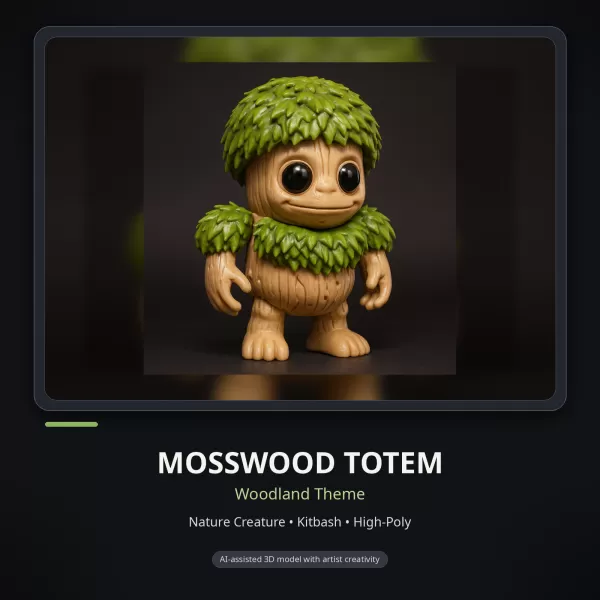 Whimsical Creature & Character Kitbash Collection – High-Poly 3D - Model preview 6