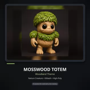 Whimsical Creature & Character Kitbash Collection – High-Poly 3D - Model thumbnail 6