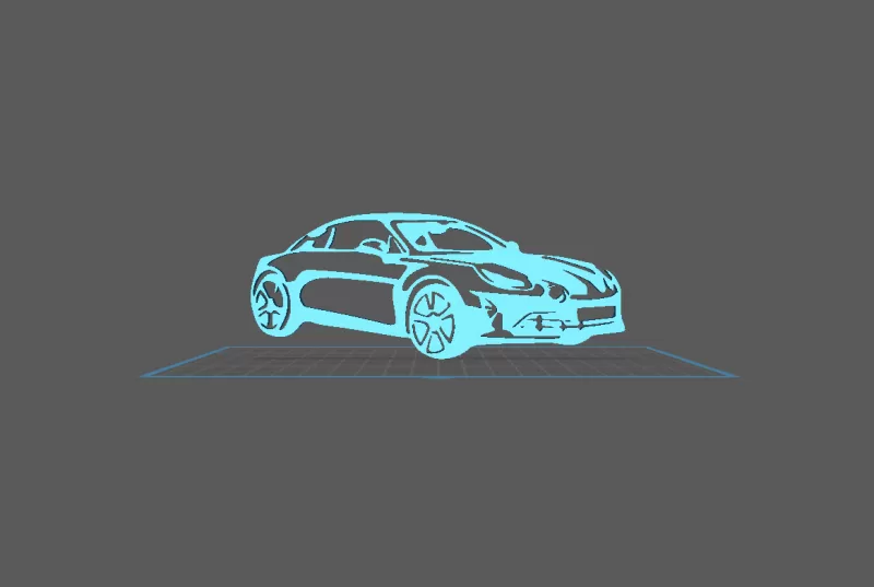 Alpine - A110 Wall Art - Model preview 2