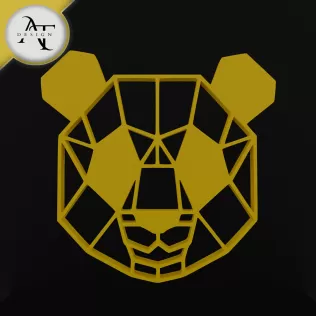 Panda - Geometric - 2D Wall Art Decor