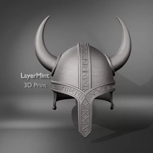 Epic Viking Horned Helmet - Model preview 1