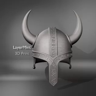 Epic Viking Horned Helmet - Model thumbnail 1