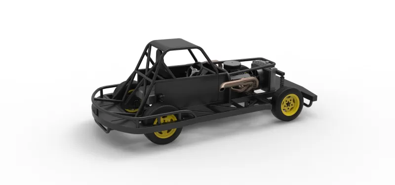 New Zealand Vintage Stock car Base Scale 1:25 - Model preview 17